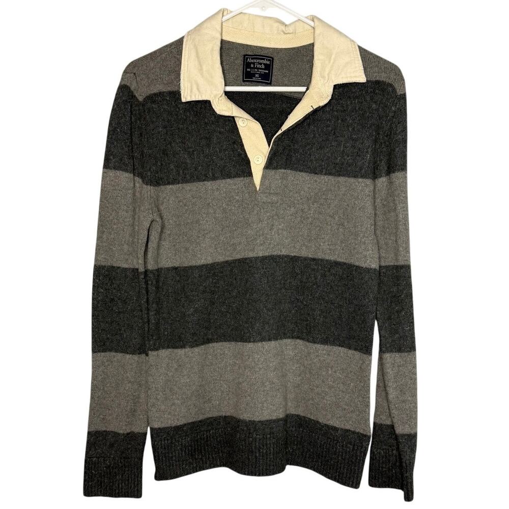 Abercrombie & Fitch Rugby‎ Stripe Wool Blend Sweater Size XS